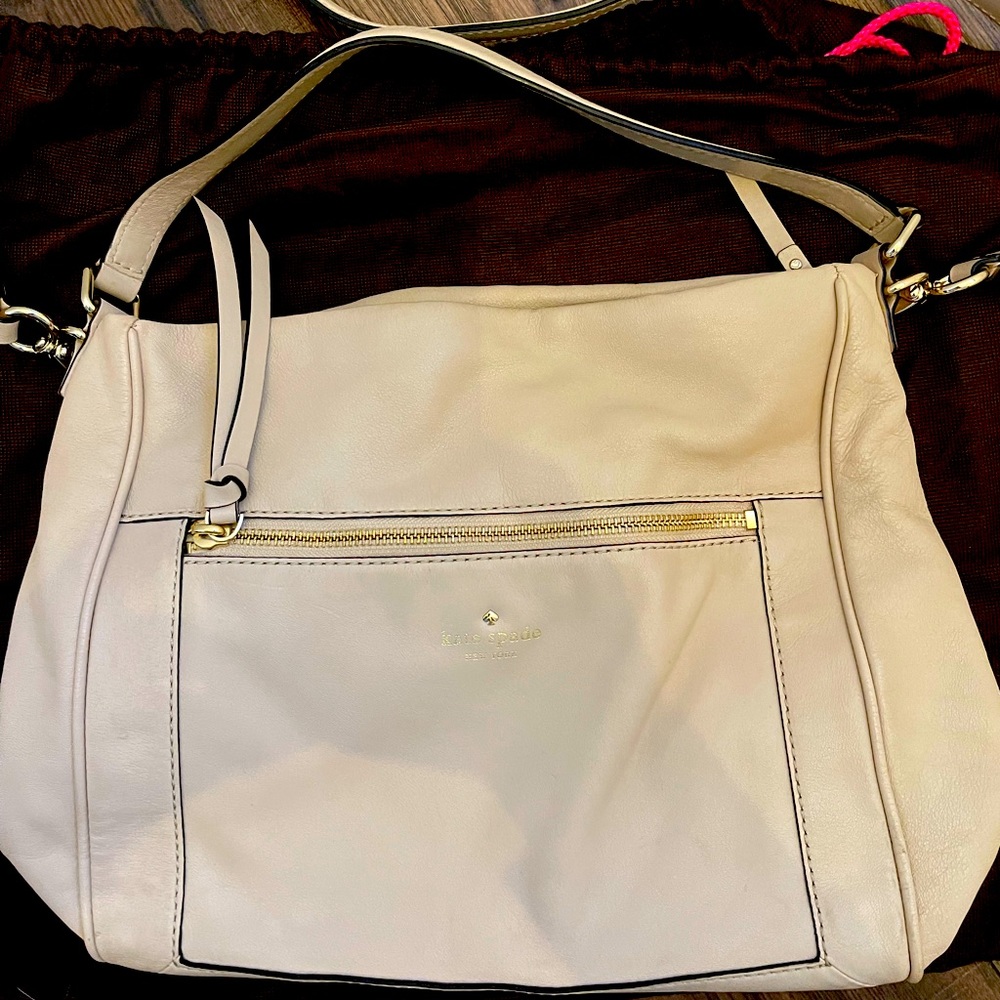 KATE SPADE cream colored shoulder bag
